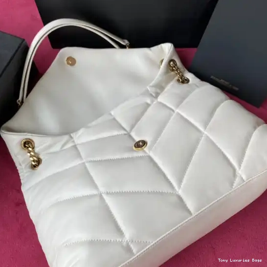 Tony Luxuries YSL LAMBSKIN MEDIUM IN PUFFER QUILTED BAG 0516